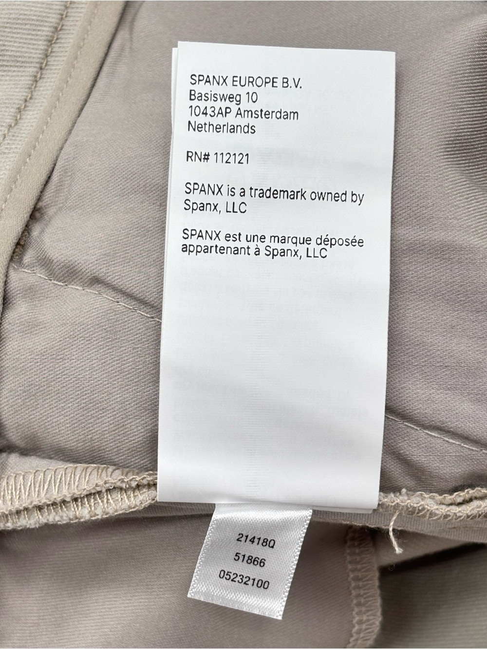 SPANX Supersmooth Stretch Twill Cropped Wide Leg Pant Colour Bone Petite 1X - Picture 15 of 16